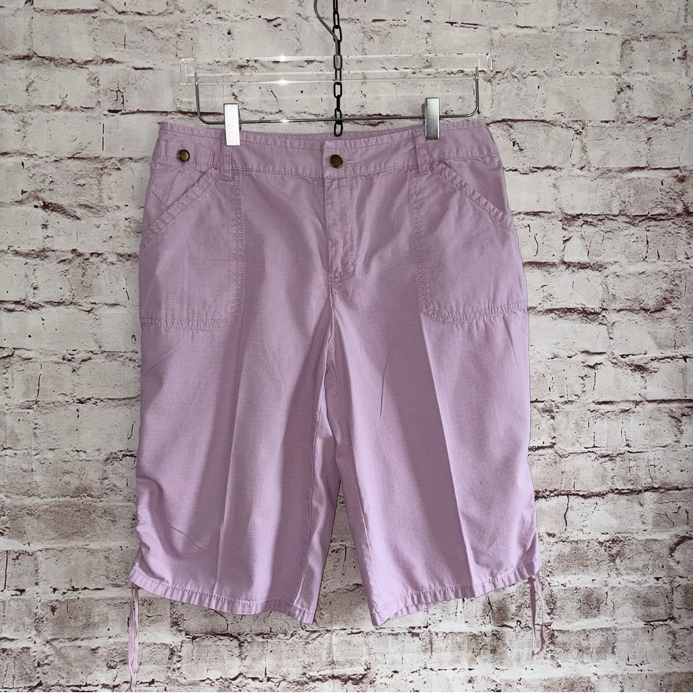 Caribbean Joe Lavender Bermuda Shorts